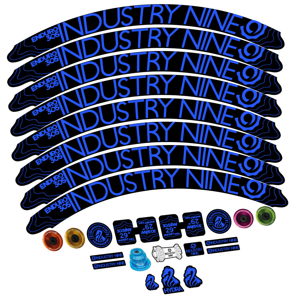 Stickers Industry Nine Enduro 305 V2 compatibles - Autocollants roue vélo VTT