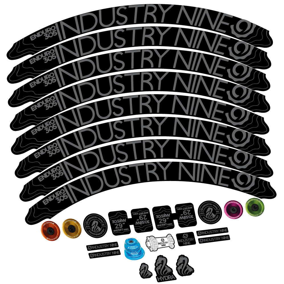 Stickers Industry Nine Enduro 305 V2 compatibles Autocollants roues VTT 29"