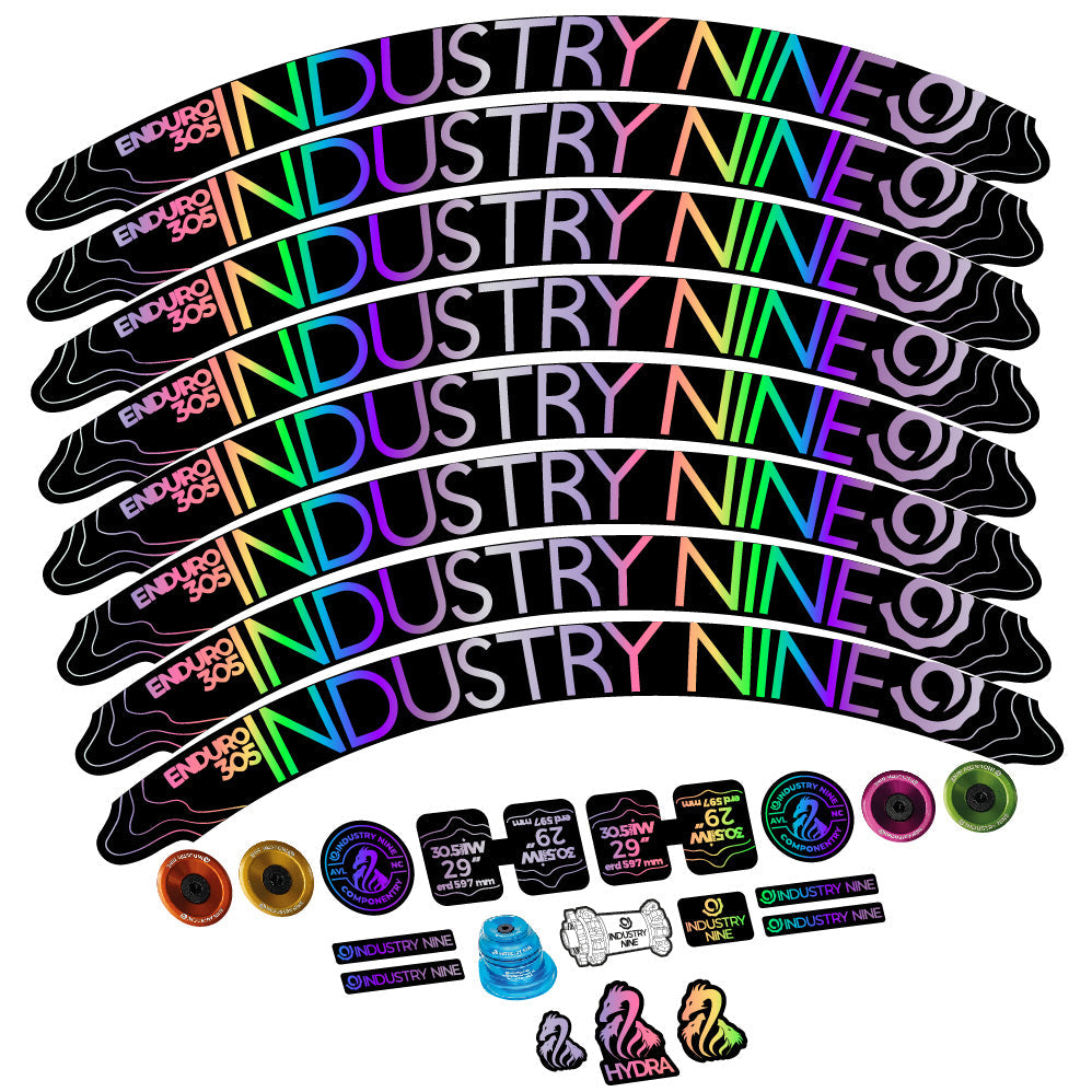 Stickers Industry Nine Enduro 305 V2 compatibles Autocollants roues VTT 29"