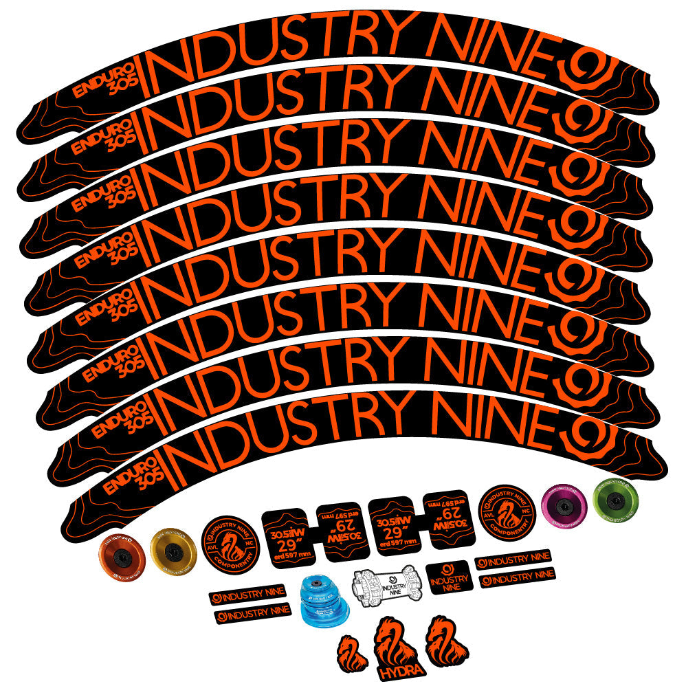 Stickers Industry Nine Enduro 305 V2 compatibles Autocollants roues VTT 29"
