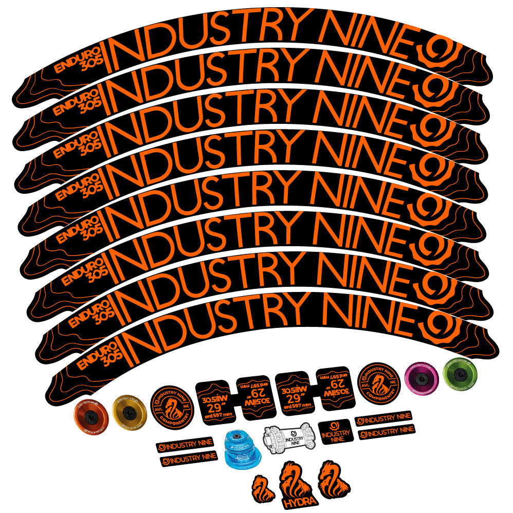 Stickers Industry Nine Enduro 305 V2 compatibles - Autocollants roue vélo VTT