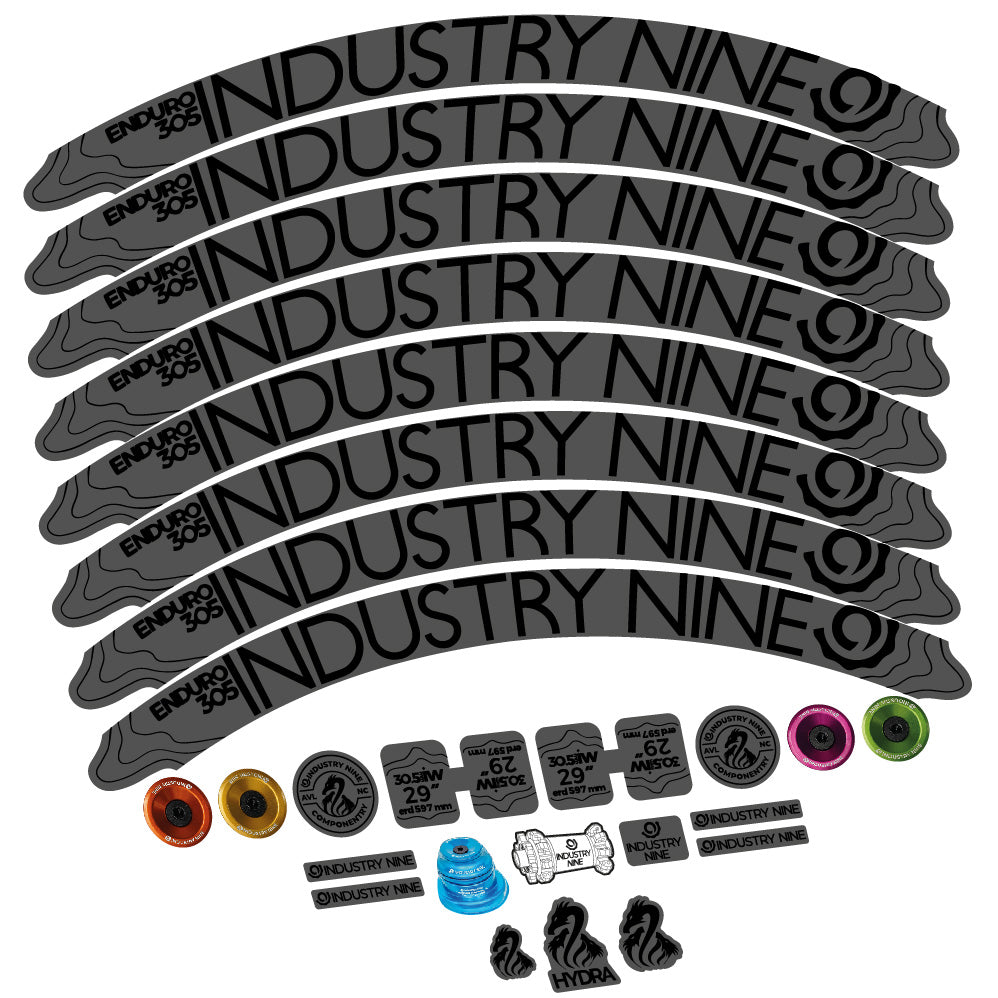 Stickers Industry Nine Enduro 305 V2 compatibles Autocollants roues VTT 29"