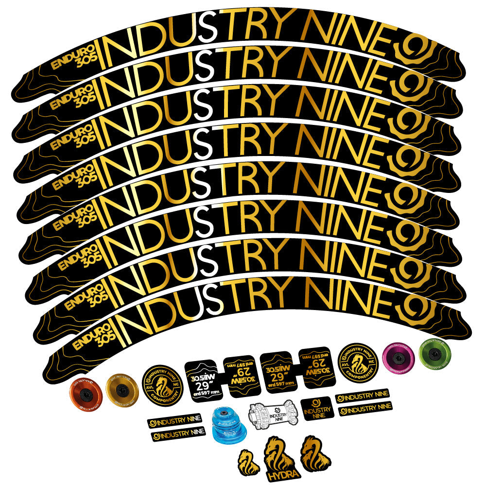 Stickers Industry Nine Enduro 305 V2 compatibles Autocollants roues VTT 29"