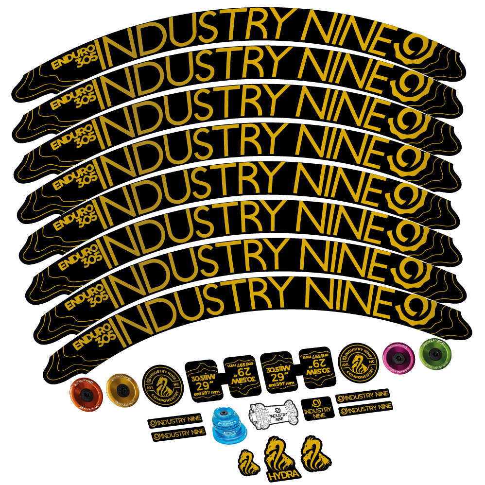 Stickers Industry Nine Enduro 305 V2 compatibles - Autocollants roue vélo VTT