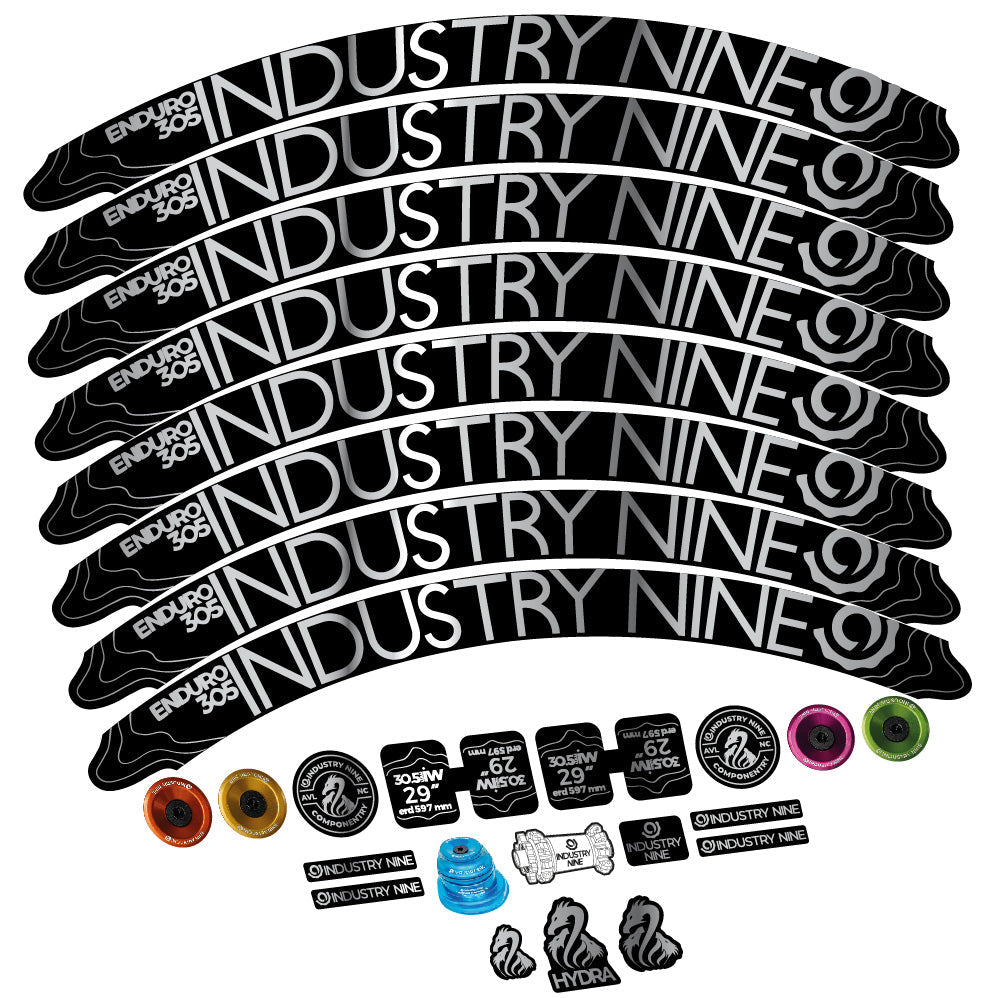 Stickers Industry Nine Enduro 305 V2 compatibles Autocollants roues VTT 29"