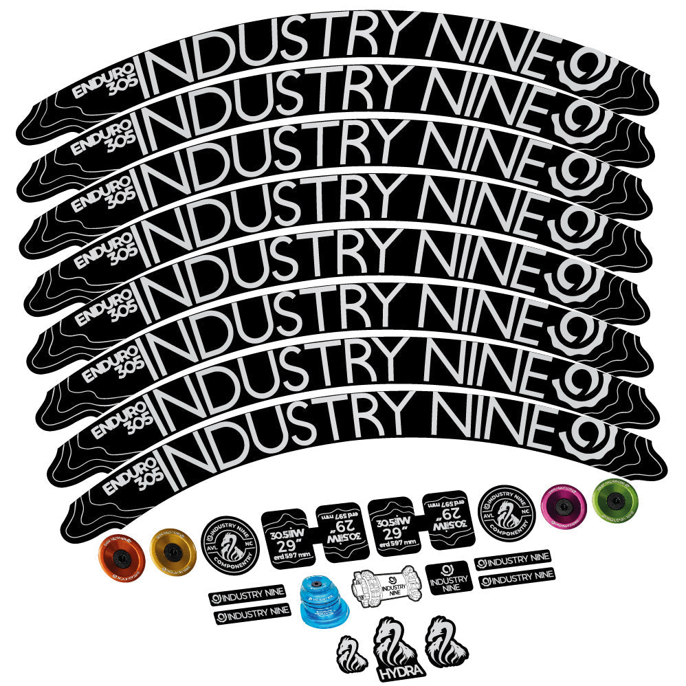 Stickers Industry Nine Enduro 305 V2 compatibles - Autocollants roue vélo VTT