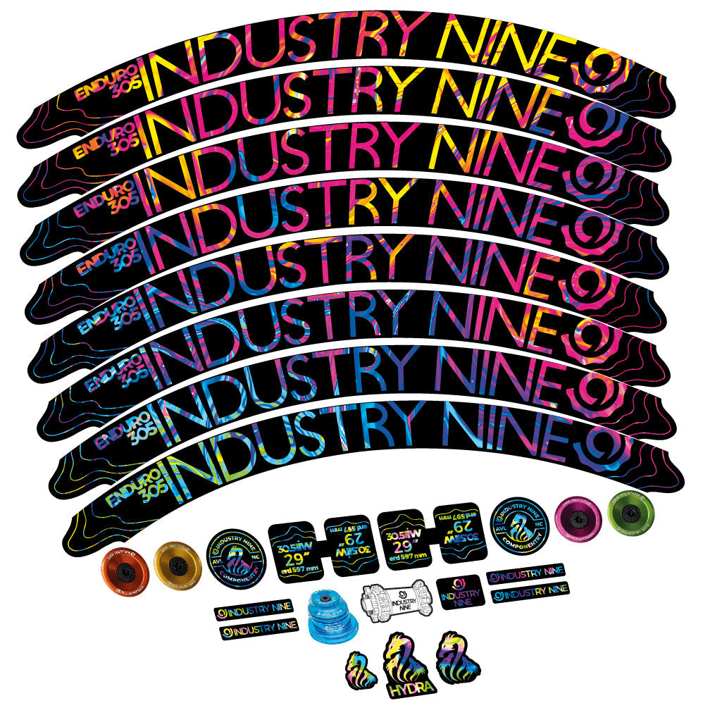 Stickers Industry Nine Enduro 305 V2 compatibles Autocollants roues VTT 29"