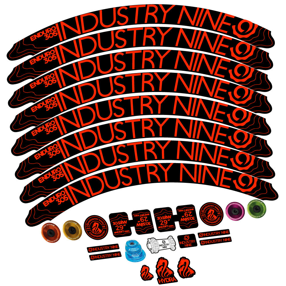 Stickers Industry Nine Enduro 305 V2 compatibles Autocollants roues VTT 29"