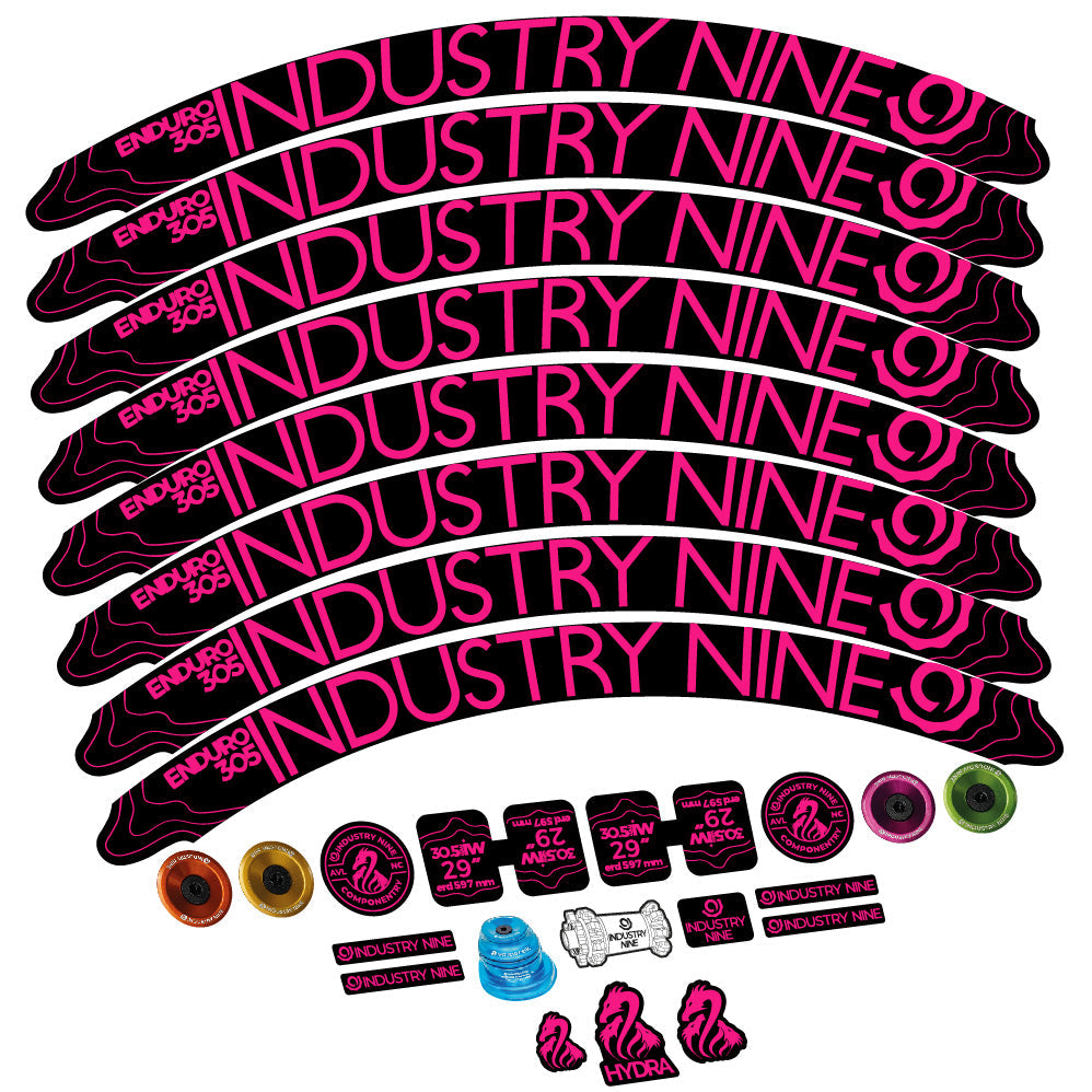 Stickers Industry Nine Enduro 305 V2 compatibles Autocollants roues VTT 29"