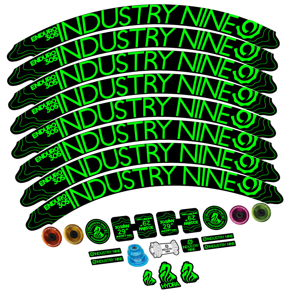 Stickers Industry Nine Enduro 305 V2 compatibles Autocollants roues VTT 29"