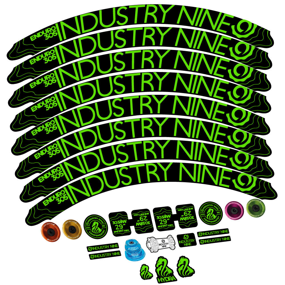 Stickers Industry Nine Enduro 305 V2 compatibles Autocollants roues VTT 29"