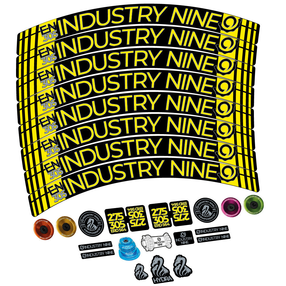Stickers Industry Nine Enduro 305 V3 compatibles - Autocollants roue vélo VTT