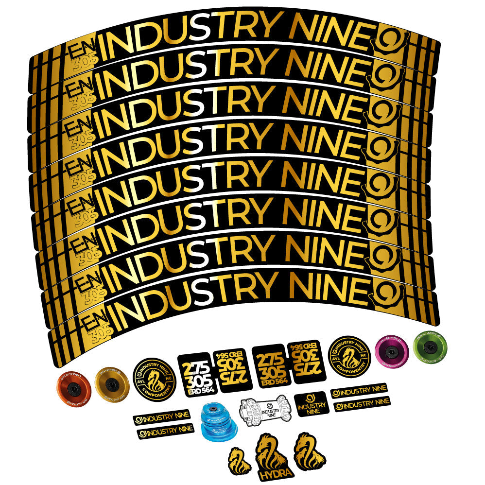 Stickers Industry Nine Enduro 305 V3 compatibles - Autocollants roue vélo VTT