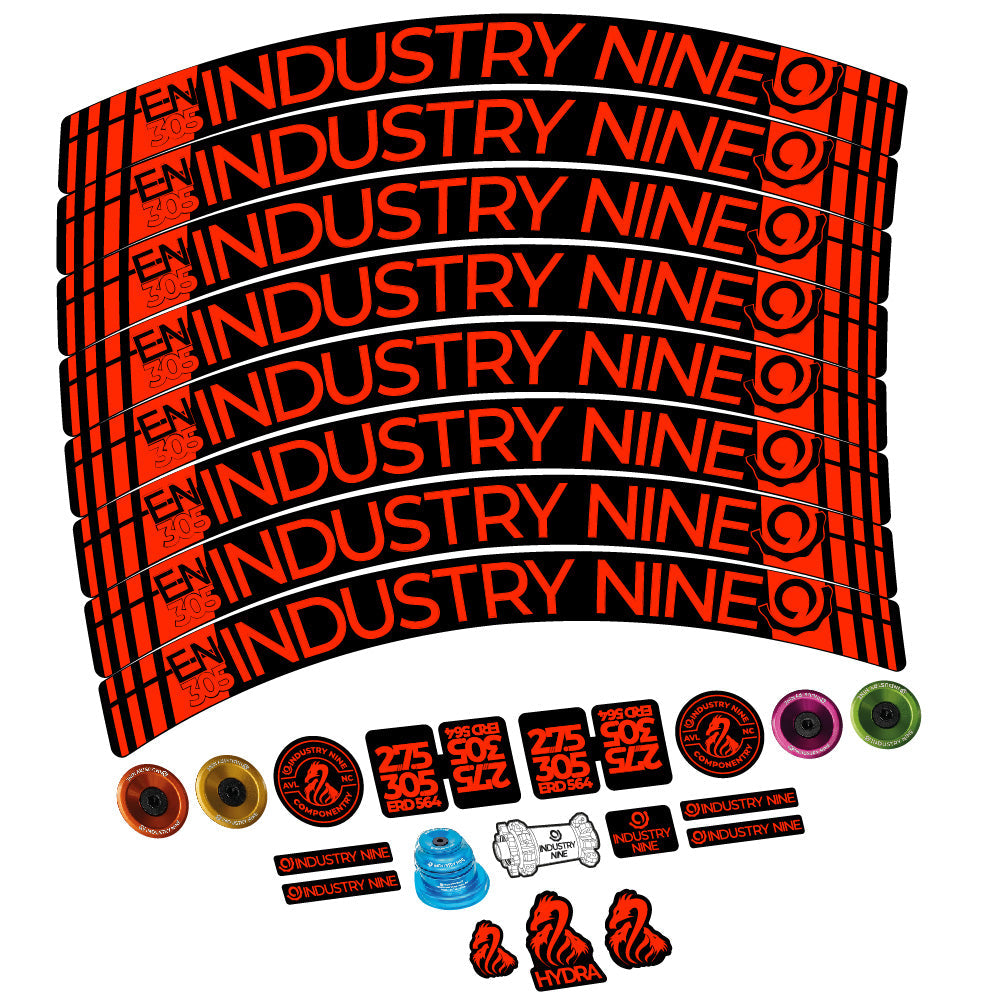 Stickers Industry Nine Enduro 305 V3 compatibles - Autocollants roue vélo VTT