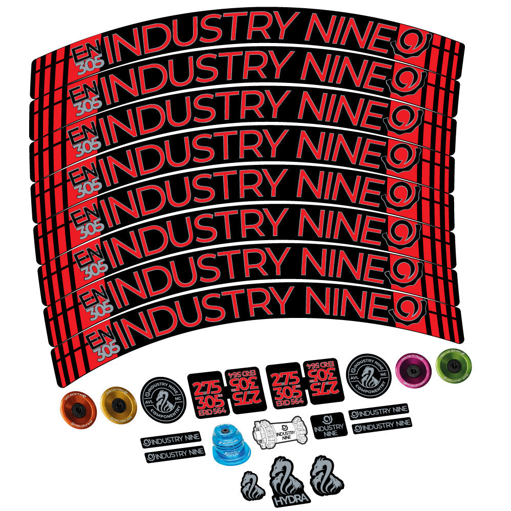 Stickers Industry Nine Enduro 305 V3 compatibles - Autocollants roue vélo VTT