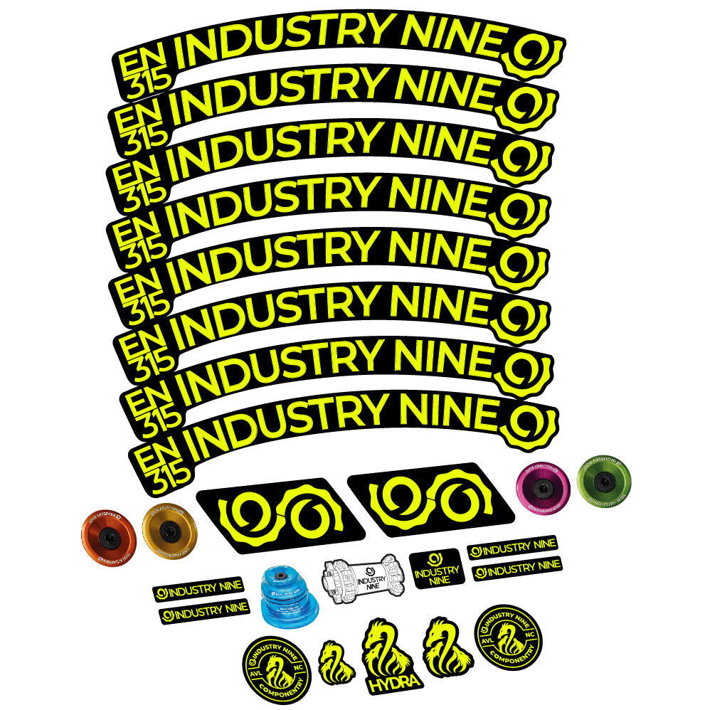 Stickers Industry Nine Enduro 315 Carbon compatibles Autocollants roues VTT 29"