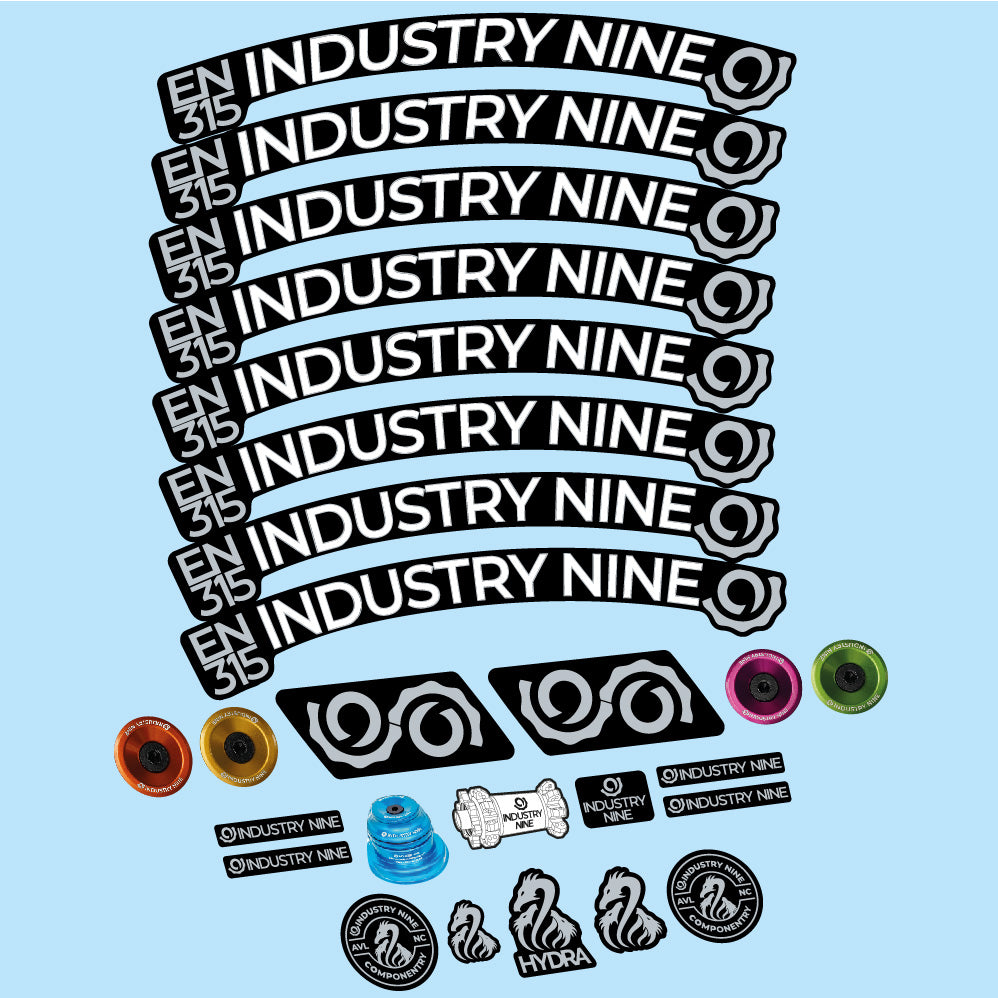 Stickers Industry Nine Enduro 315 Carbon compatibles Autocollants roues VTT 29"