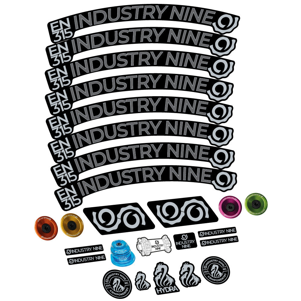 Stickers Industry Nine Enduro 315 Carbon compatibles Autocollants roues VTT 29"