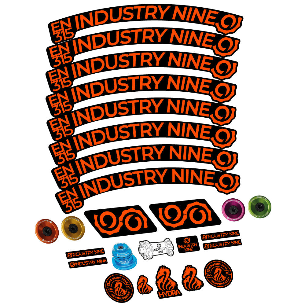 Stickers Industry Nine Enduro 315 Carbon compatibles - Autocollants roue vélo VTT