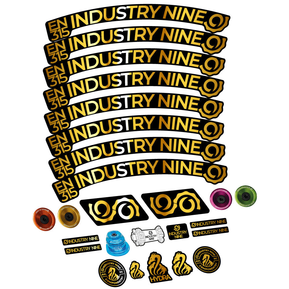 Stickers Industry Nine Enduro 315 Carbon compatibles Autocollants roues VTT 29"