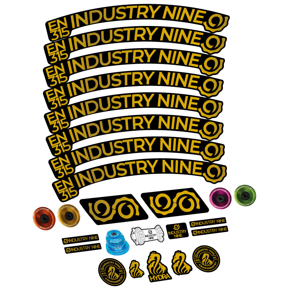Stickers Industry Nine Enduro 315 Carbon compatibles Autocollants roues VTT 29"