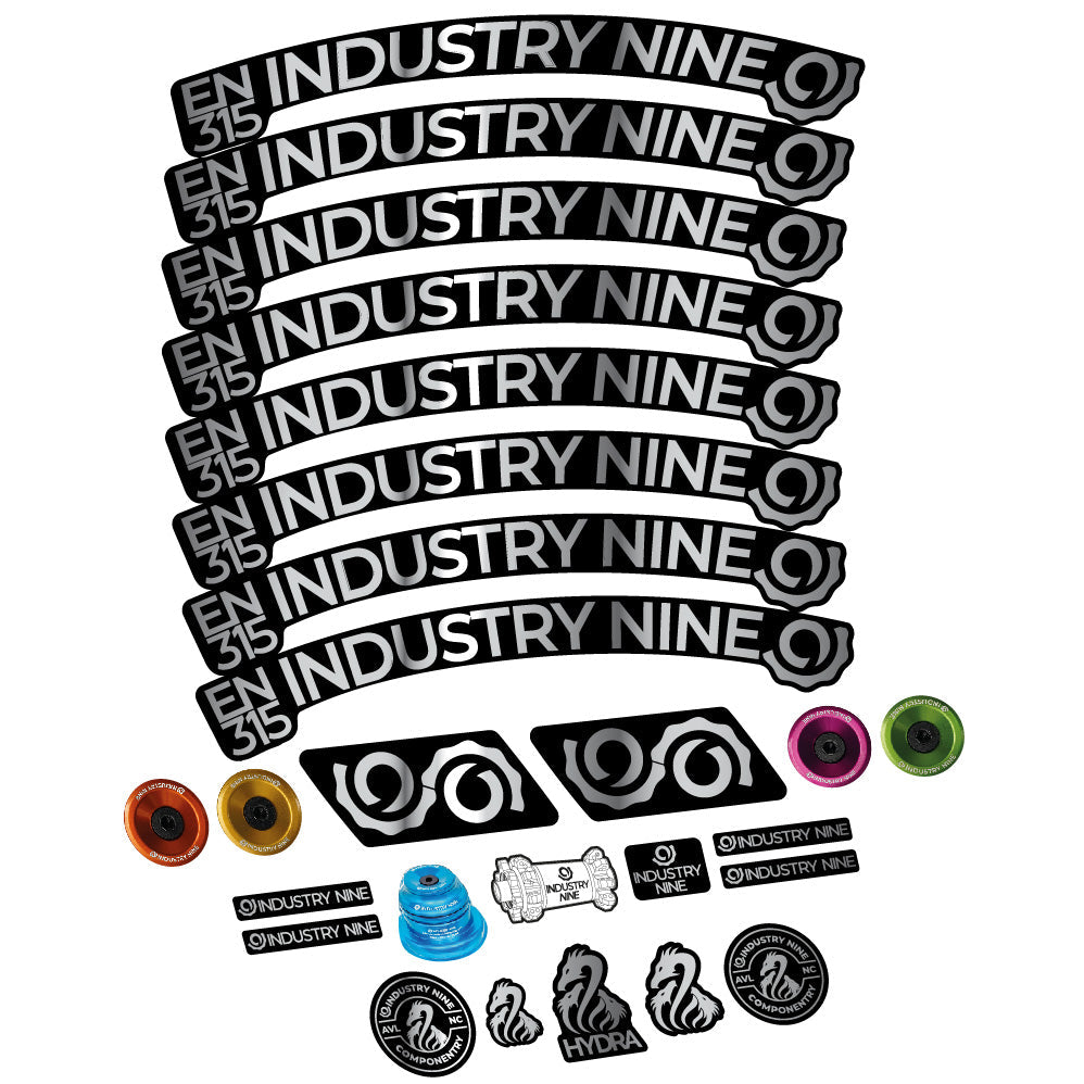 Stickers Industry Nine Enduro 315 Carbon compatibles Autocollants roues VTT 29"