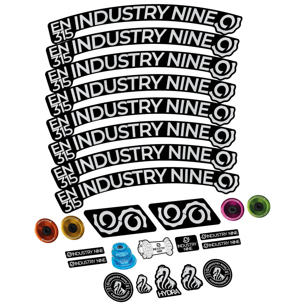 Stickers Industry Nine Enduro 315 Carbon compatibles Autocollants roues VTT 29"