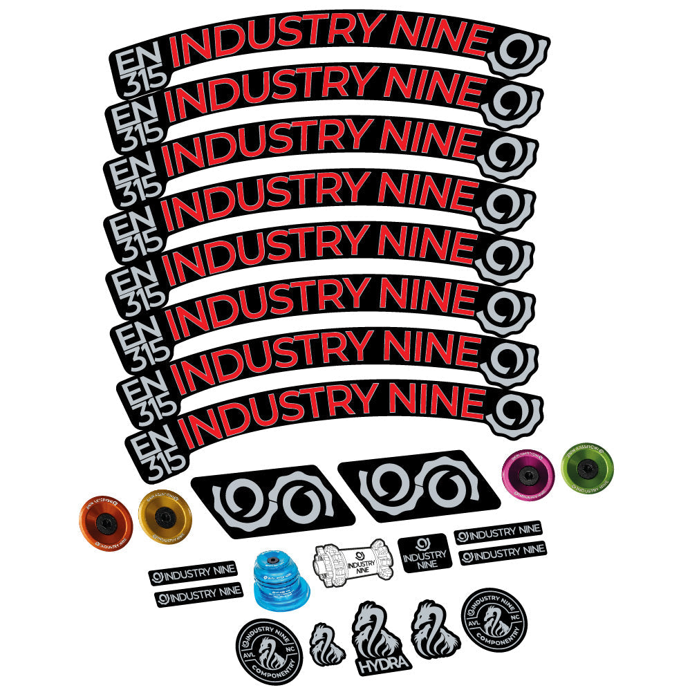 Stickers Industry Nine Enduro 315 Carbon compatibles - Autocollants roue vélo VTT