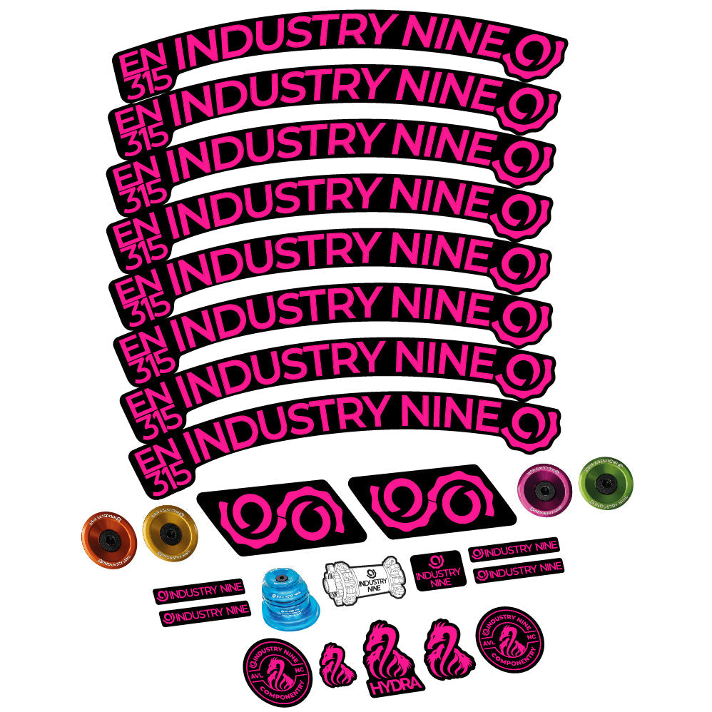 Stickers Industry Nine Enduro 315 Carbon compatibles Autocollants roues VTT 29"