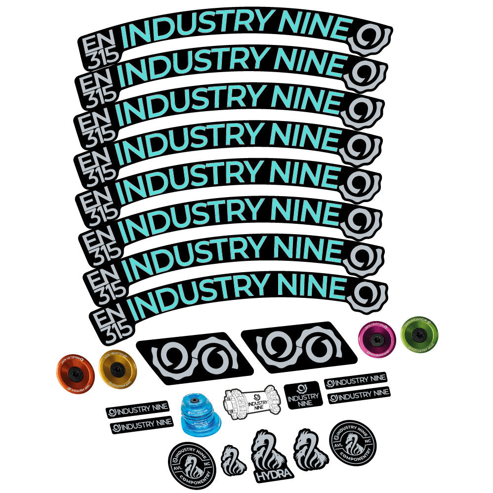 Stickers Industry Nine Enduro 315 Carbon compatibles Autocollants roues VTT 29"
