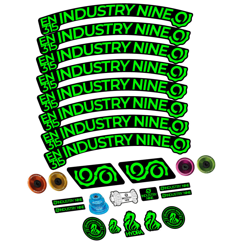 Stickers Industry Nine Enduro 315 Carbon compatibles Autocollants roues VTT 29"