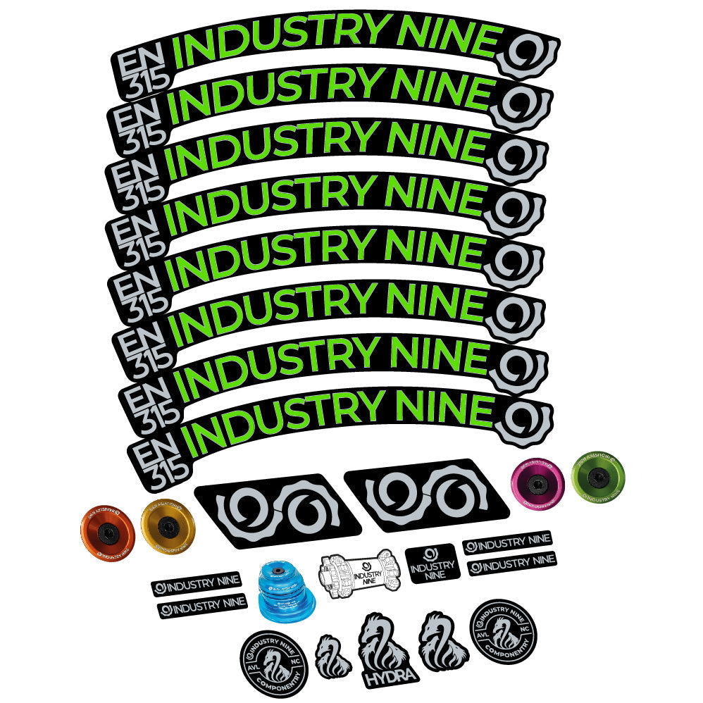 Stickers Industry Nine Enduro 315 Carbon compatibles Autocollants roues VTT 29"