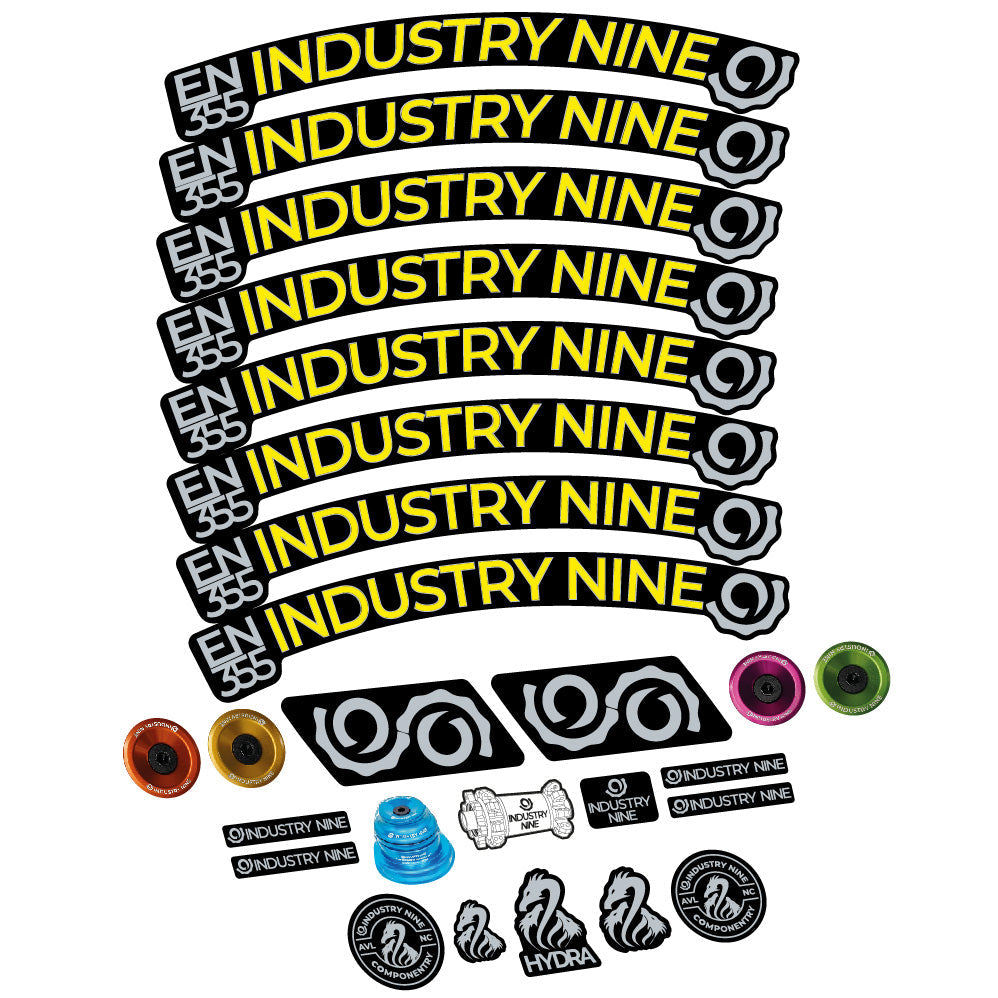 Stickers Industry Nine Enduro 355 compatibles - Autocollants roue vélo VTT
