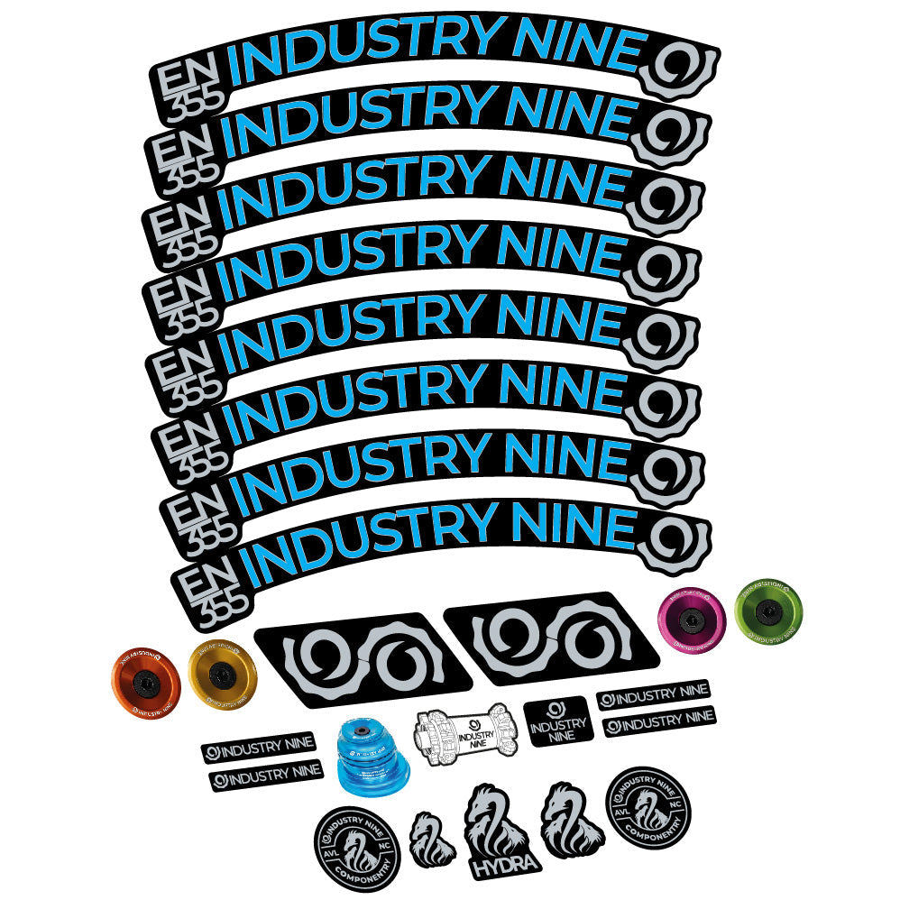 Stickers Industry Nine Enduro 355 compatibles - Autocollants roue vélo VTT