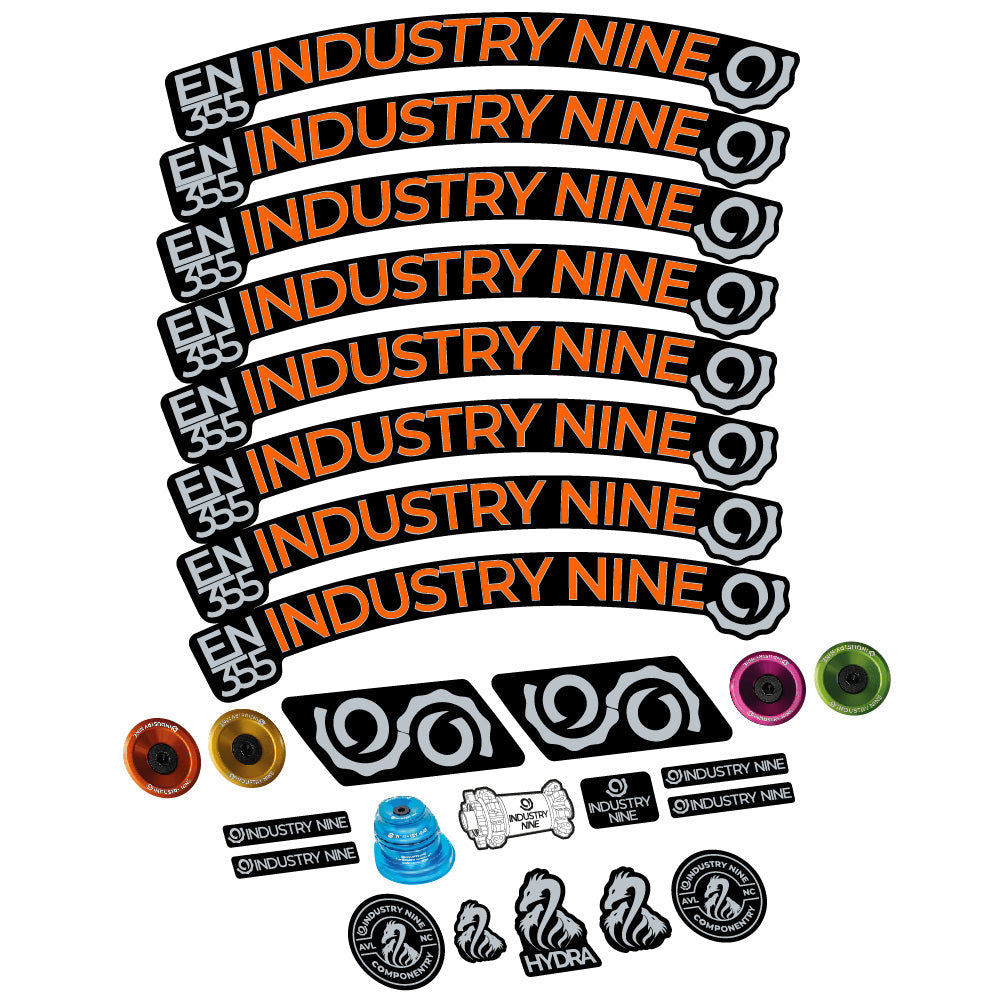 Stickers Industry Nine Enduro 355 compatibles - Autocollants roue vélo VTT