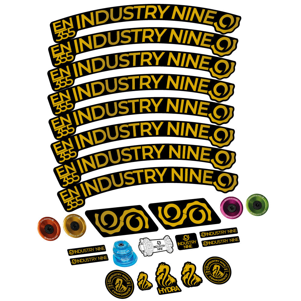 Stickers Industry Nine Enduro 355 compatibles - Autocollants roue vélo VTT
