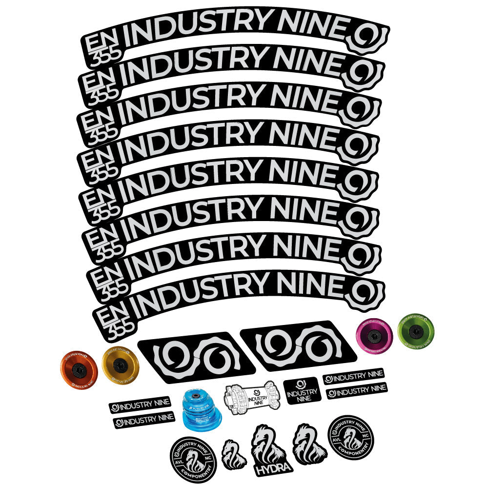 Stickers Industry Nine Enduro 355 compatibles - Autocollants roue vélo VTT