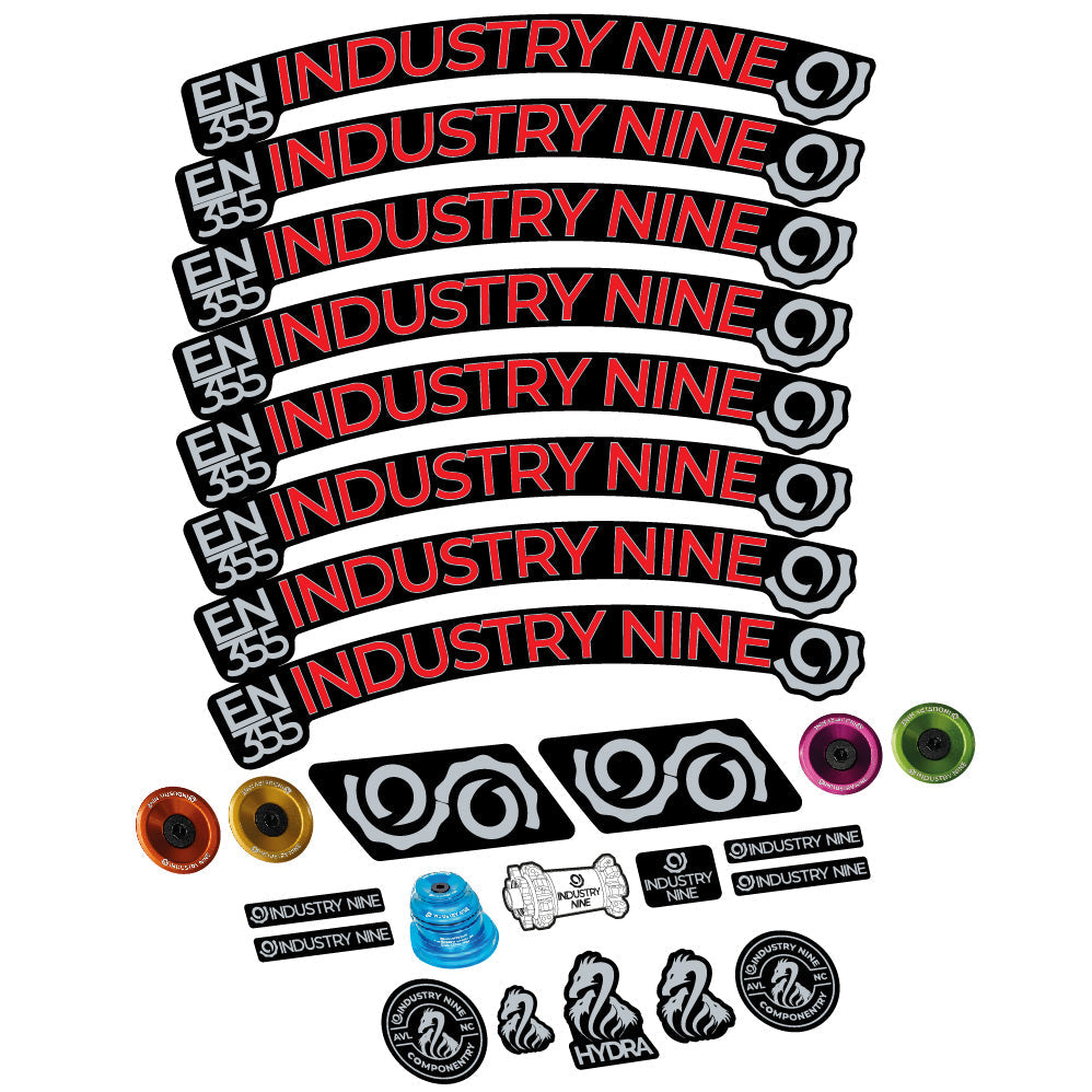 Stickers Industry Nine Enduro 355 compatibles - Autocollants roue vélo VTT