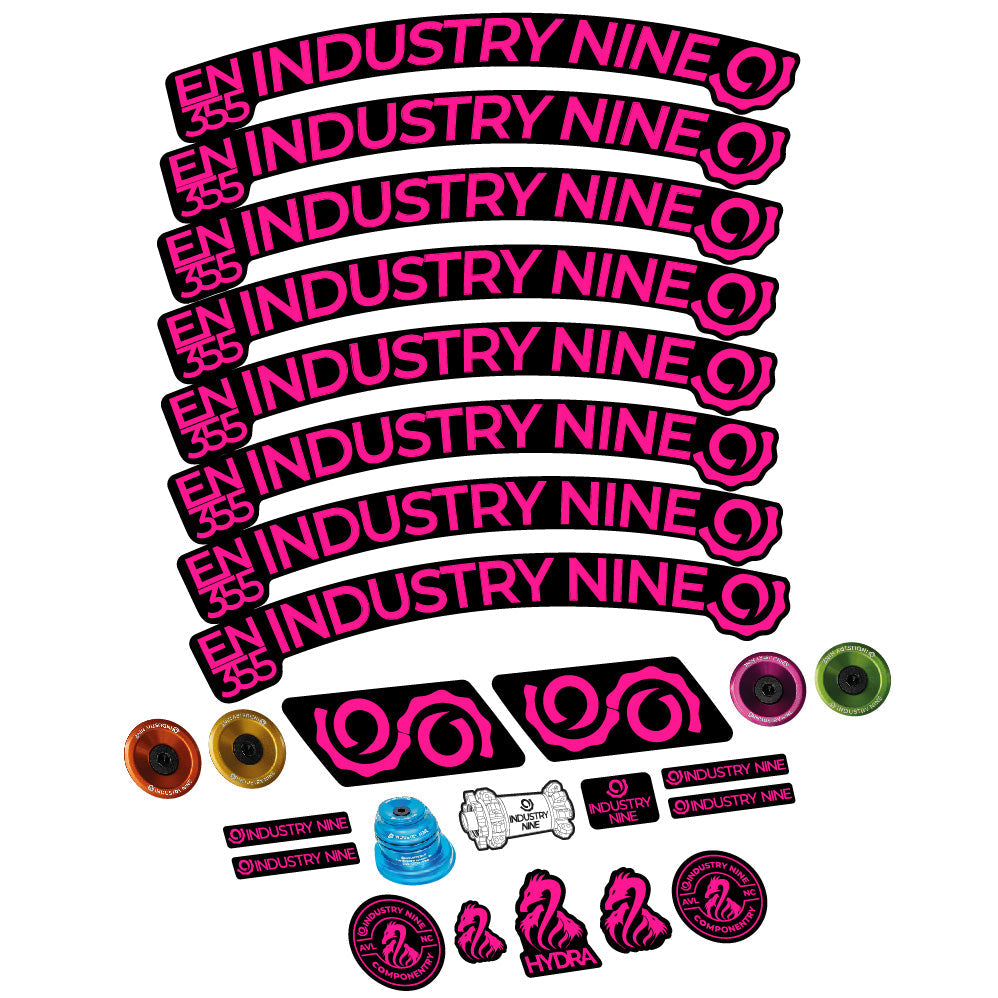 Stickers Industry Nine Enduro 355 compatibles - Autocollants roue vélo VTT