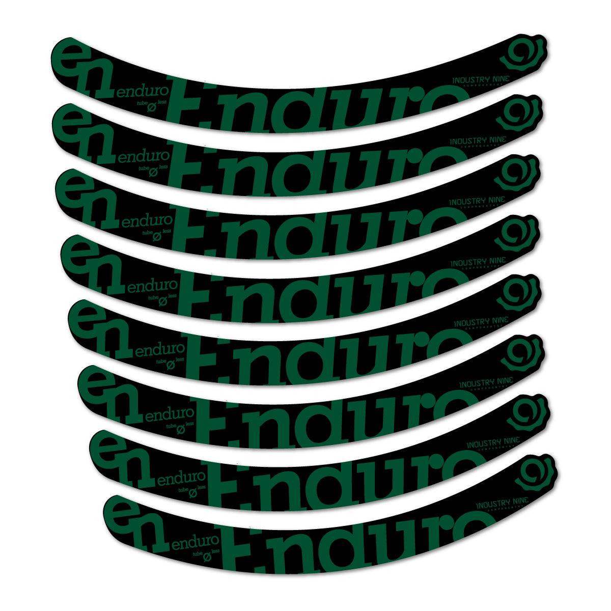 Dark Green decal for Industry Nine Enduro G1 2015 MTB wheel 29" – bike sticker vinyl