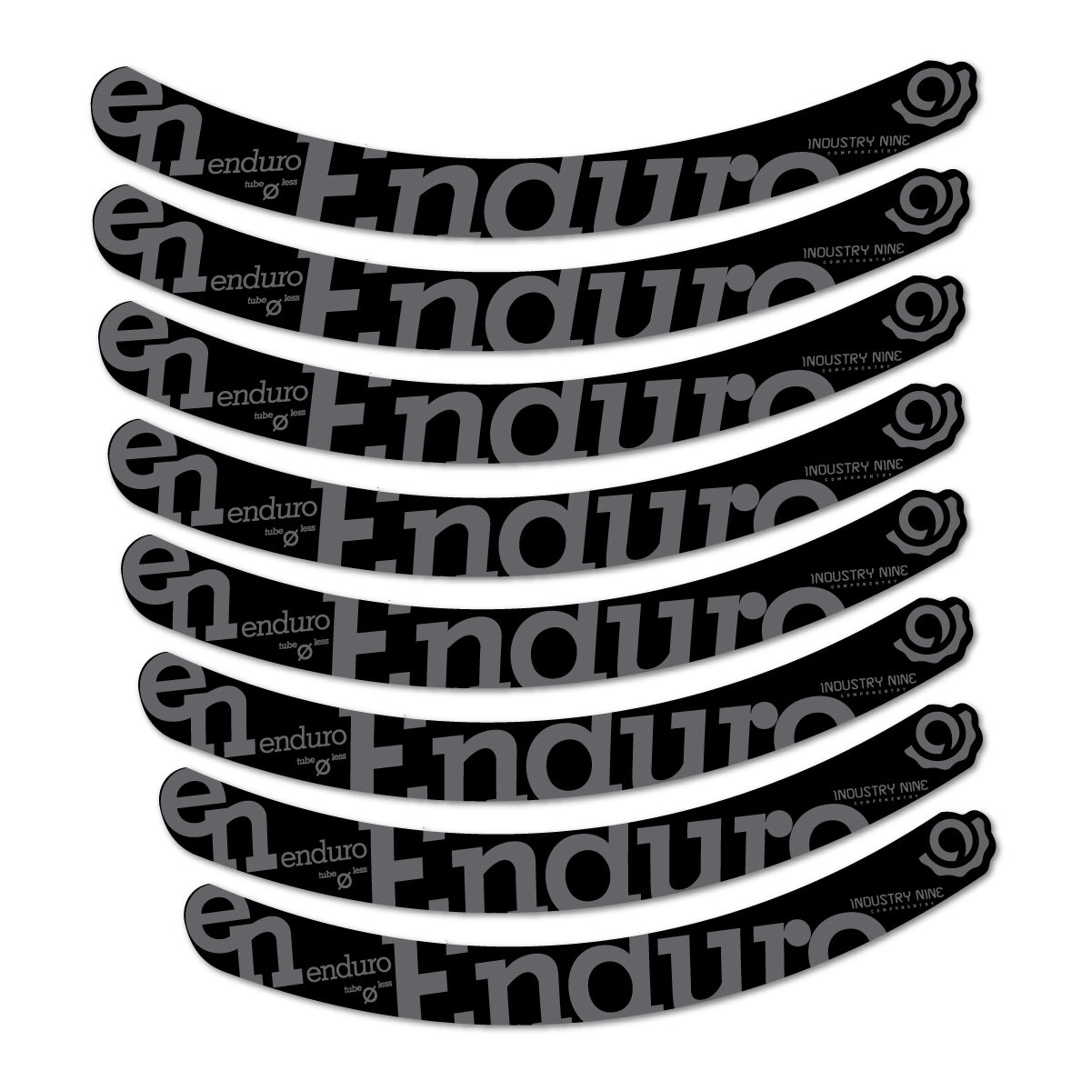 Stickers compatibles Industry Nine Enduro G1 2015 pour jantes VTT 29" – autocollants vinyle - Gris Mystique