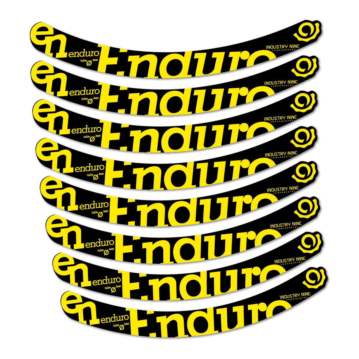 Stickers compatibles Industry Nine Enduro G1 2015 pour jantes VTT 29" – autocollants vinyle - Jaune Vif