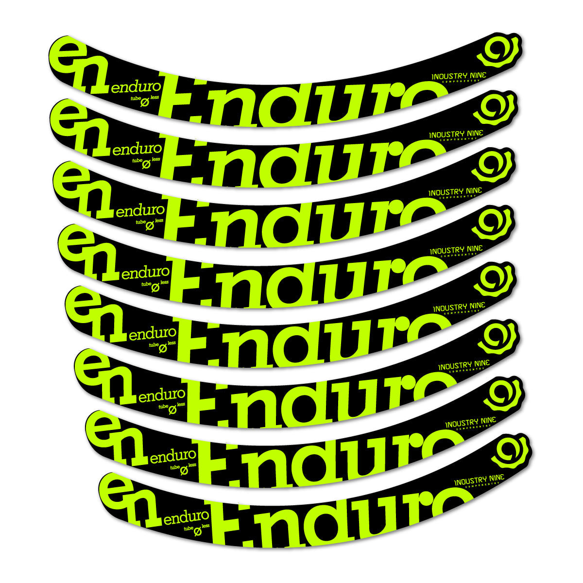 Lime Neon decal for Industry Nine Enduro G1 2015 MTB wheel 29" – bike sticker vinyl