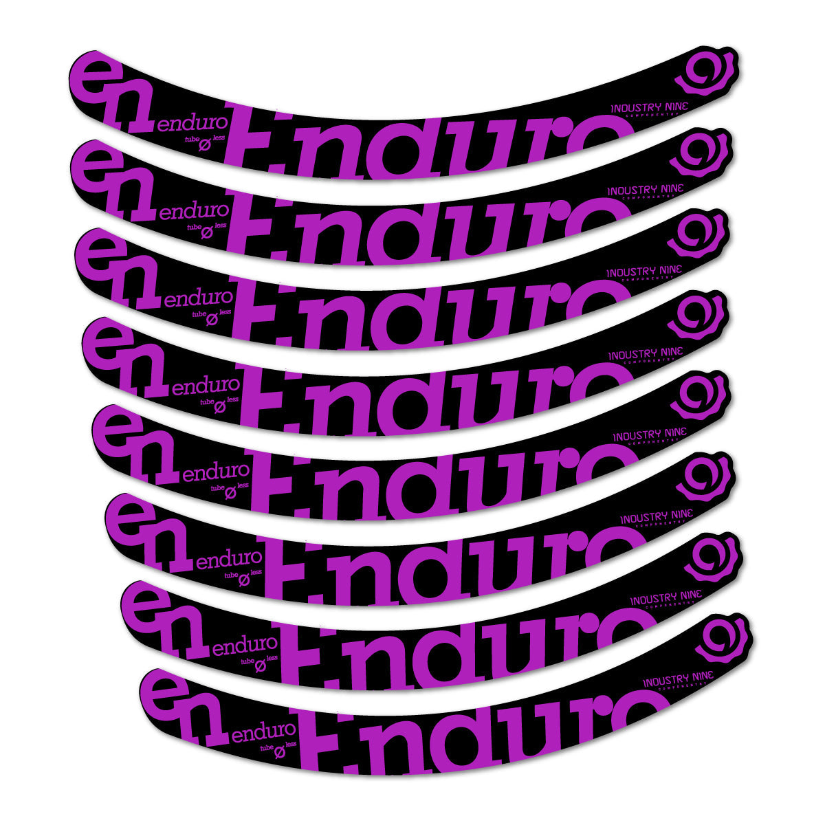 Violet Pink decal for Industry Nine Enduro G1 2015 MTB wheel 29" – bike sticker vinyl