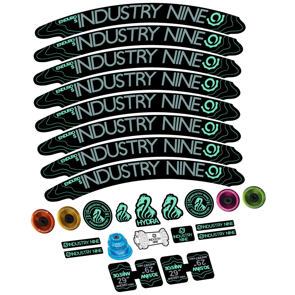 Stickers Industry Nine Enduro S Hydra compatibles Autocollants roues VTT 29"
