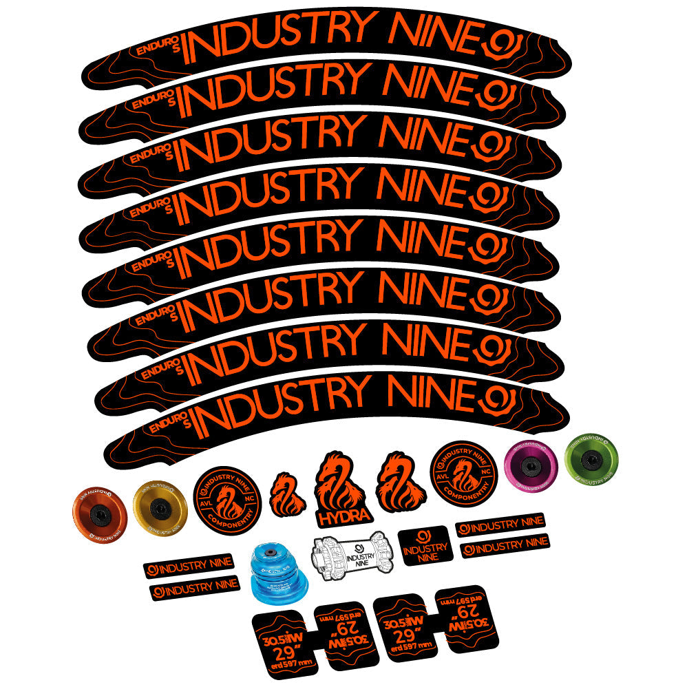 Stickers Industry Nine Enduro S Hydra compatibles - Autocollants roue vélo VTT