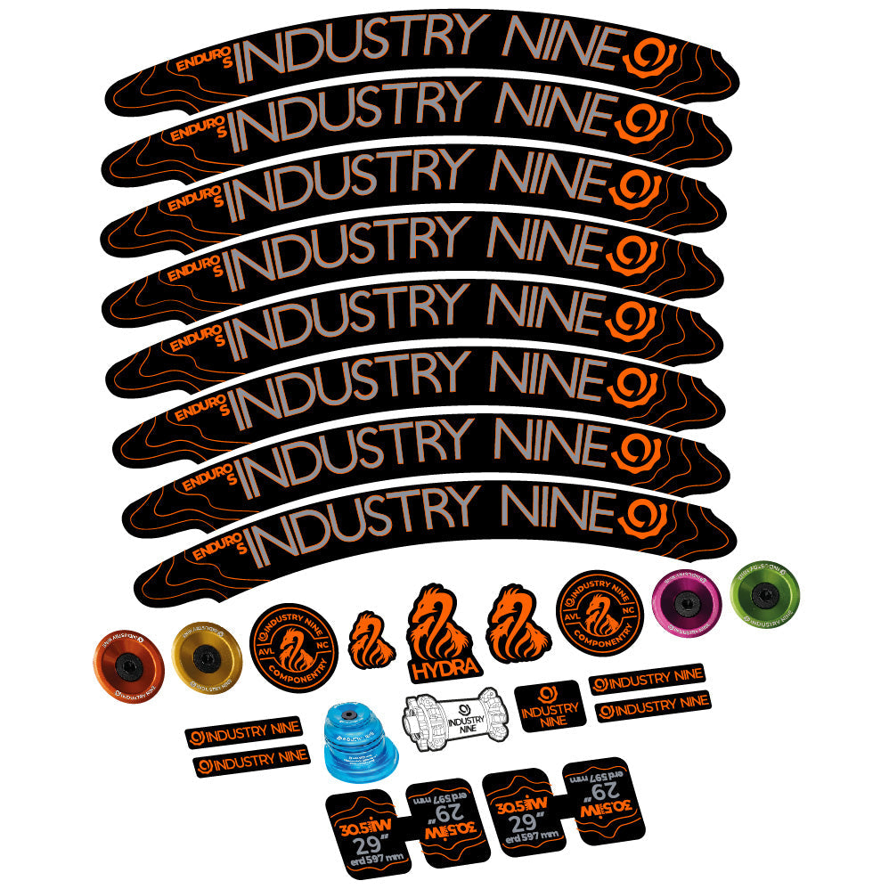 Stickers Industry Nine Enduro S Hydra compatibles - Autocollants roue vélo VTT