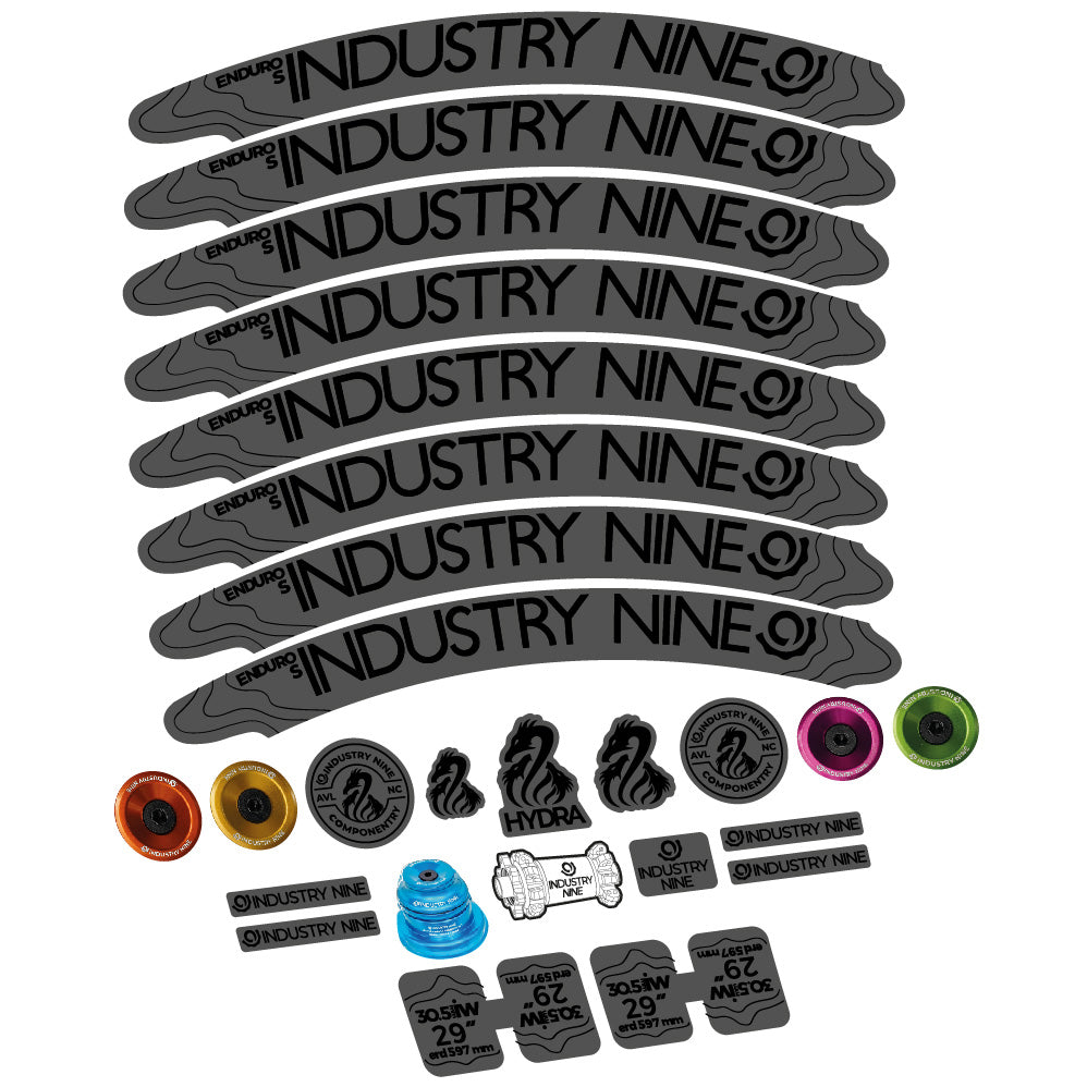 Stickers Industry Nine Enduro S Hydra compatibles - Autocollants roue vélo VTT