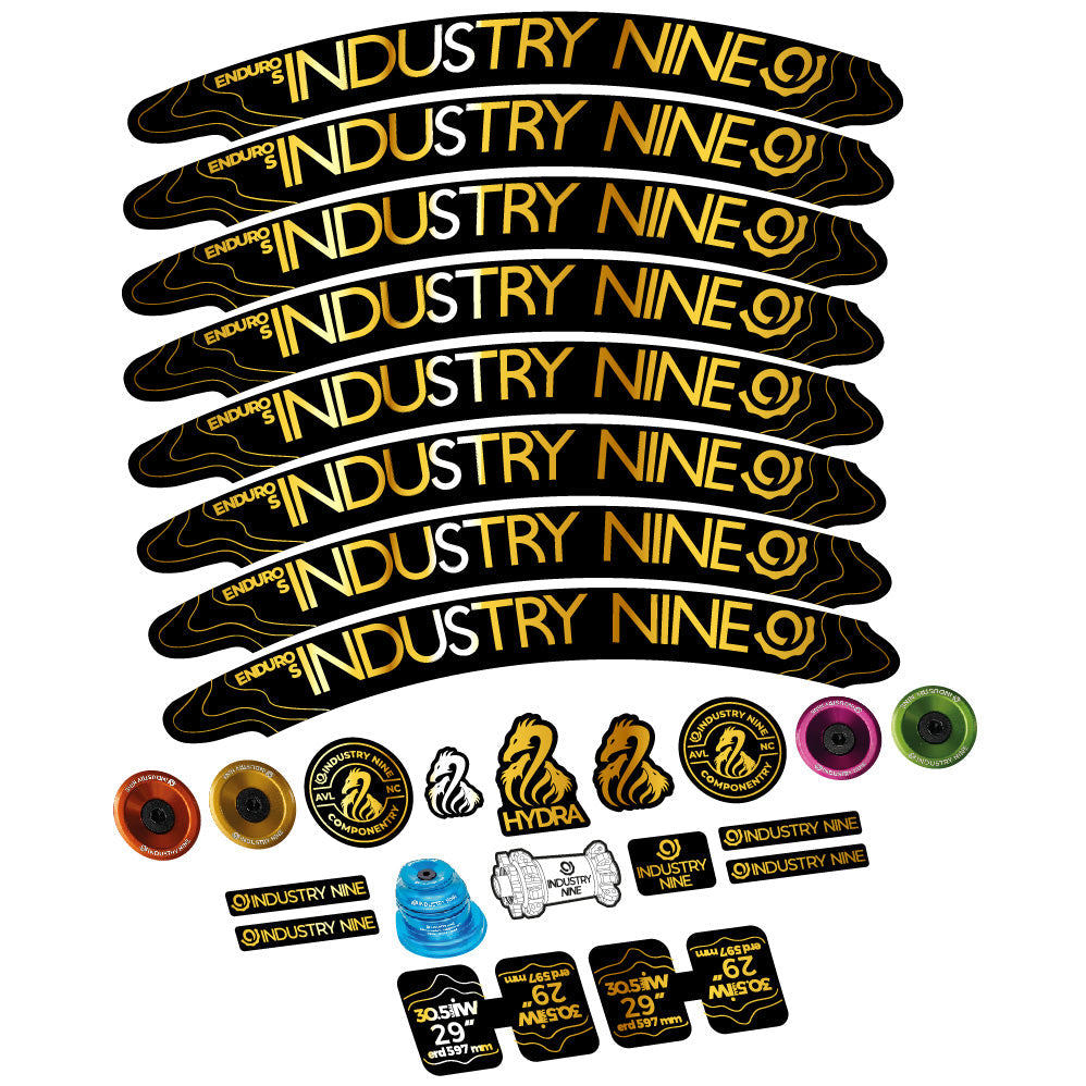 Stickers Industry Nine Enduro S Hydra compatibles - Autocollants roue vélo VTT
