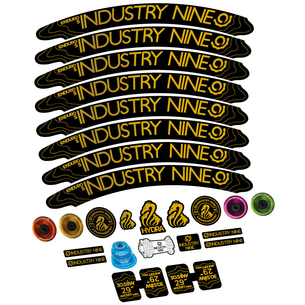 Stickers Industry Nine Enduro S Hydra compatibles - Autocollants roue vélo VTT